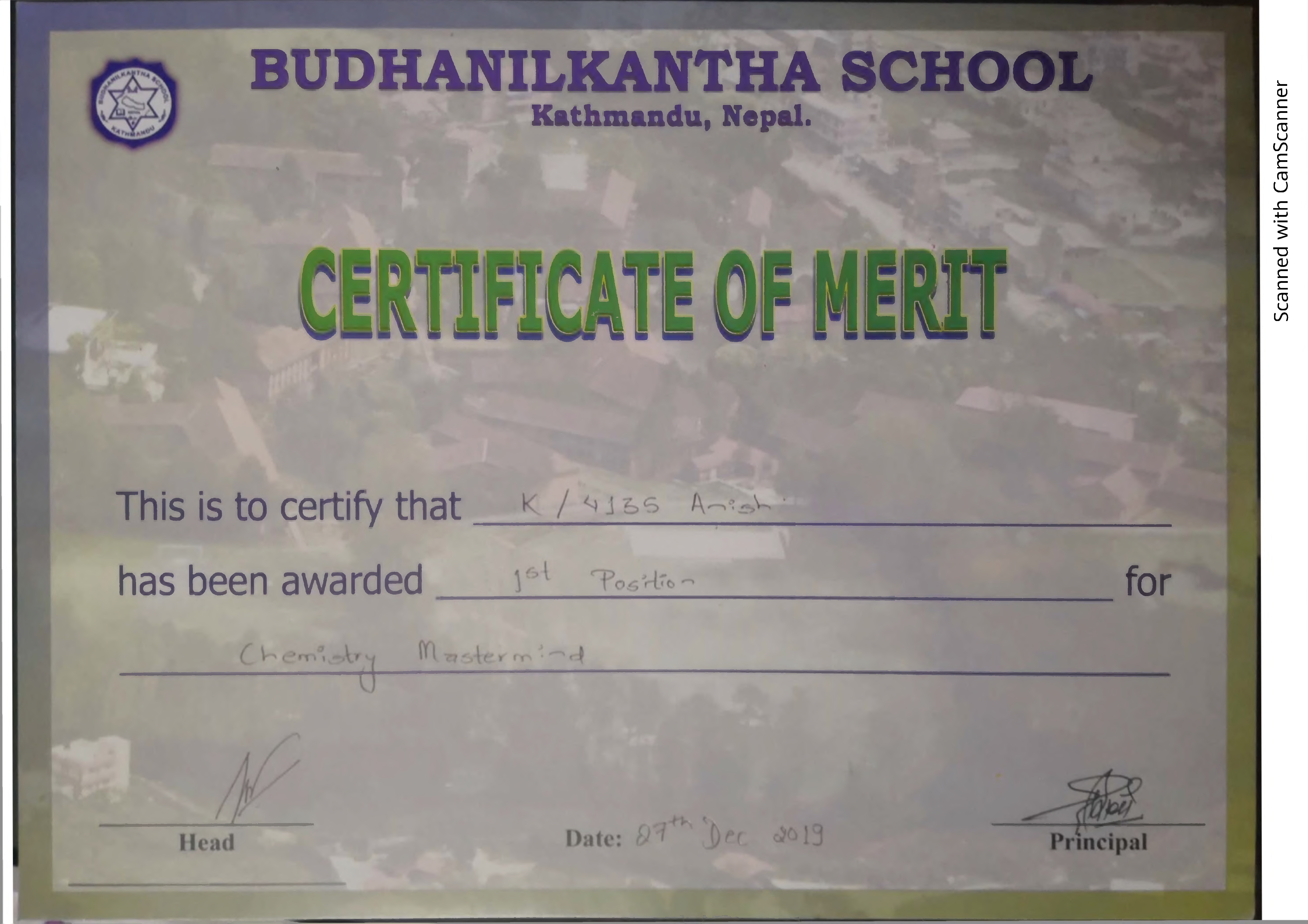 Certificate 1